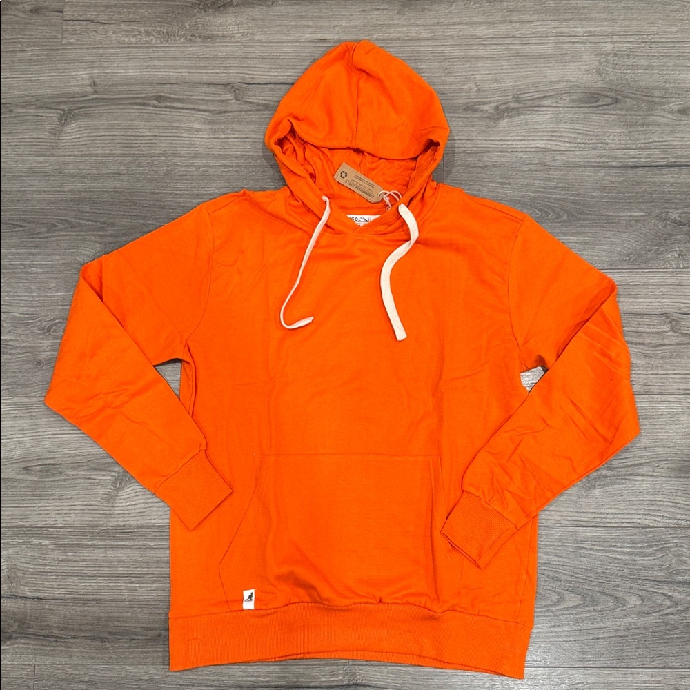 Kangol Orange Hoodie Embroidered Logo On The Back Men’s Size Large